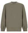 SM530 SF Clothing Kids Sustainable Fashion Curved Hem Sweatshirt Khaki colour image